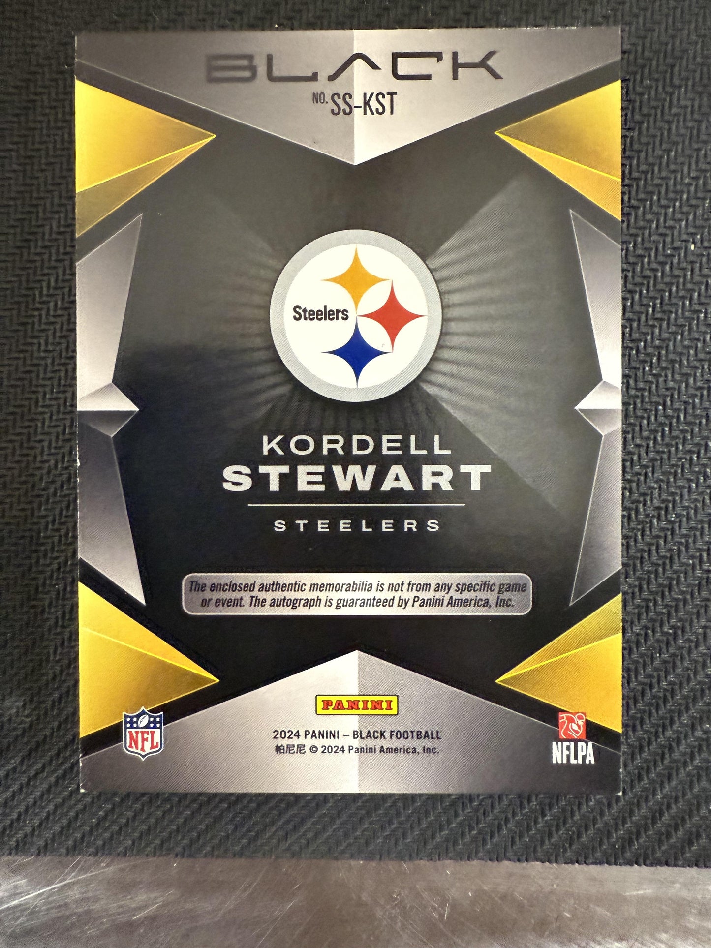 #SS-KST Kordell Stewart 2024 Panini Black Sizeable Signatures /25