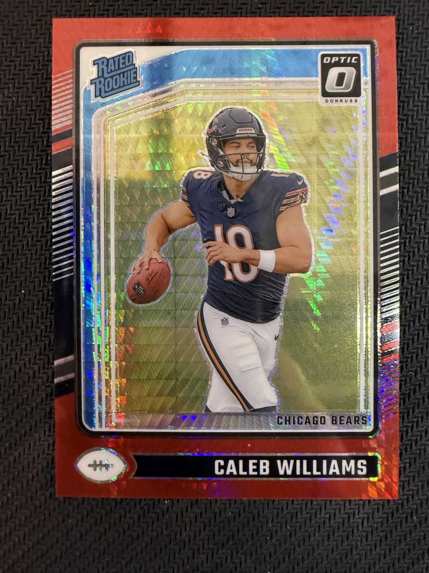 2024 Donruss Optic #201 Caleb Williams Red Hyper