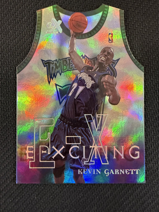 #4XCT Kevin Garnett 1999-00 E-X Minnesota Timberwolves sports X - E-Xciting