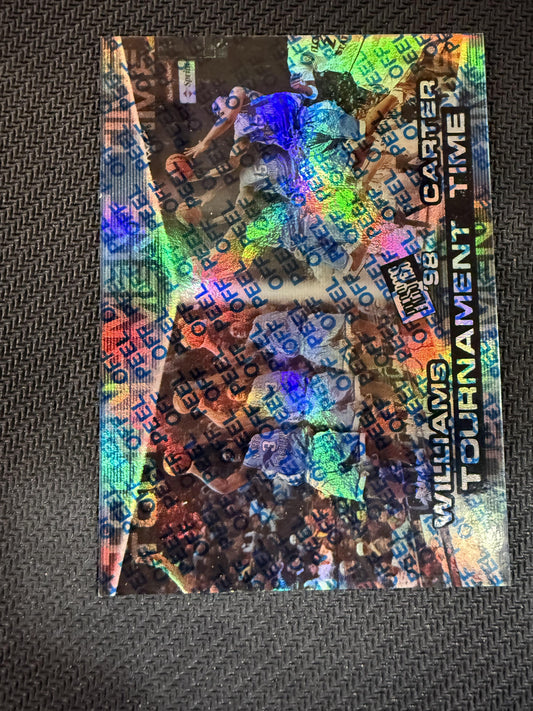 #41 Shammond Williams / Vince Carter 1998 Press Pass Tar Heels Refractor