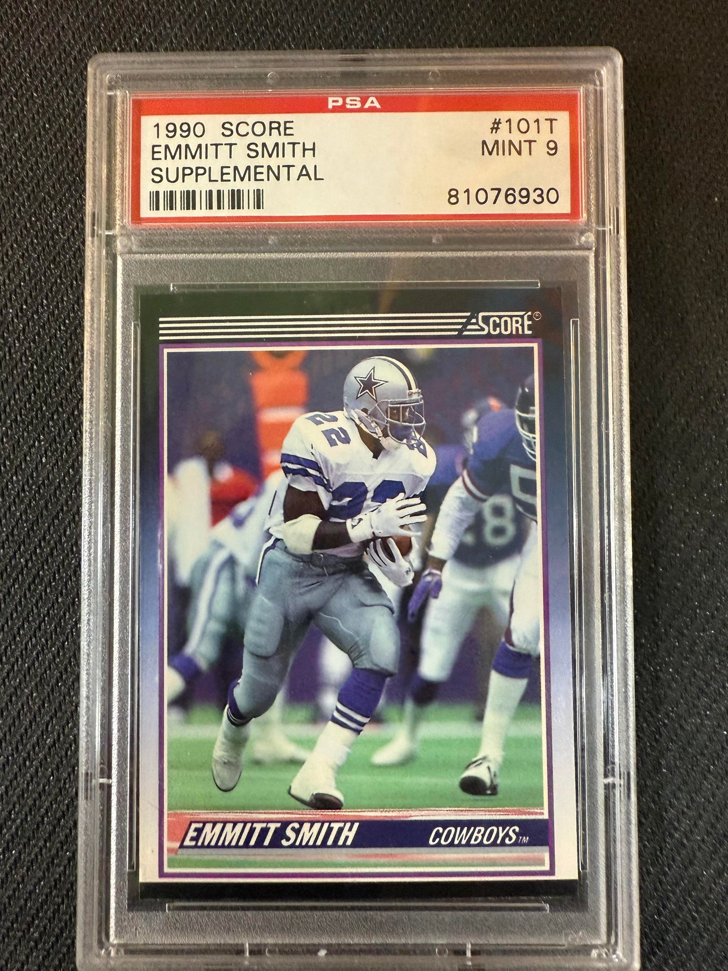 #101T Emmitt Smith 1990 Score Rookie & Traded RC Rookie Dallas Cowboys sports