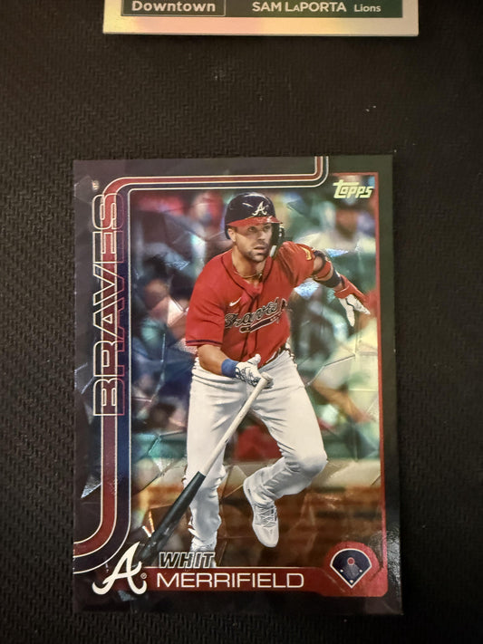 #429 Whit Merrifield 2025 Topps SN Atlanta Braves sports Black Diamante