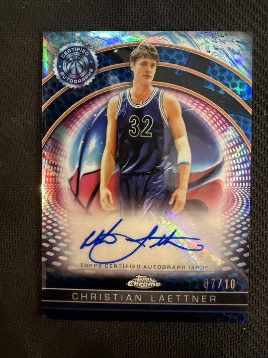 #TCAI-CL CHRISTIAN LAETTNER 2025 TOPPS CHROME AUTOGRAPH /10