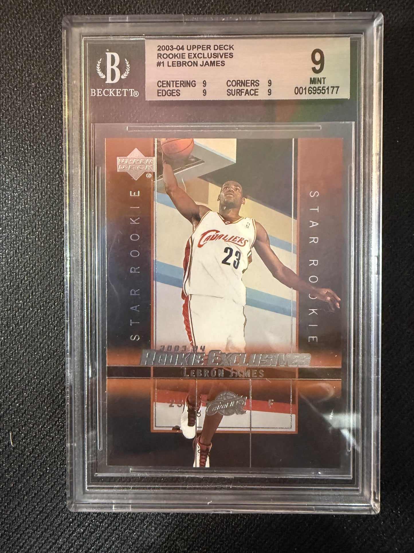 #1 LeBron James 2003-04 Upper Deck Rookie Exclusives Cleveland Cavaliers