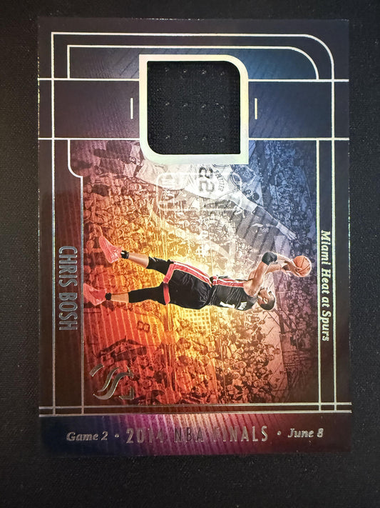 #FM-CBS CHRIS BOSH 2024 PANINI SILHOUETTE 2014 NBA FINALS PATCH