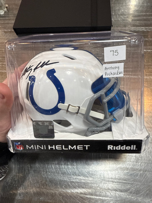 Anthony Richardson Signed Fanatics Authentic Mini Helmet