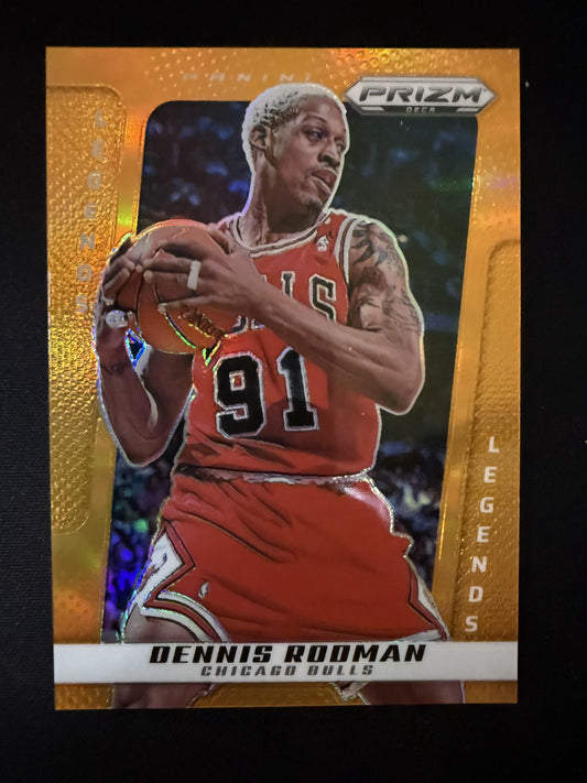 #220 Dennis Rodman 2024-25 Panini Prizm Deca SN #/49 Chicago Bulls sports Orange