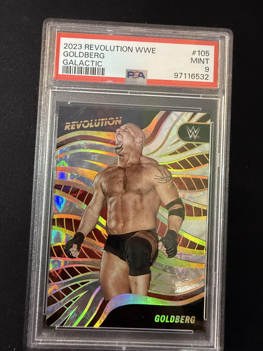 #105 Goldberg 2023 Panini Revolution WWE Phoenix Coyotes sports Galactic