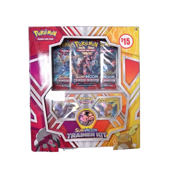 Sun & Moon Trainer Kit + Crimson Invasion Packs Box