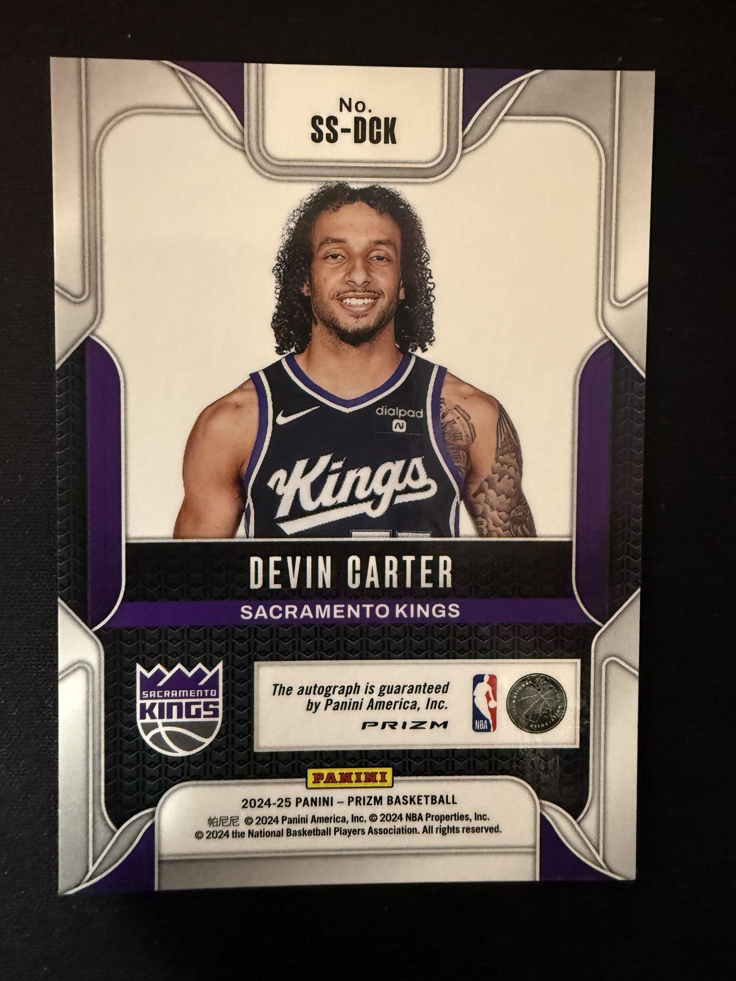 #SS-DCK Devin Carter 2024 Panini Prizm Auto Sensational Signatures Dragon Year
