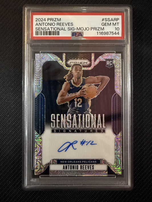 #SS-ARP Antonio Reeves 2024-25 Panini Prizm Auto /25 Sensational Signatures Mojo