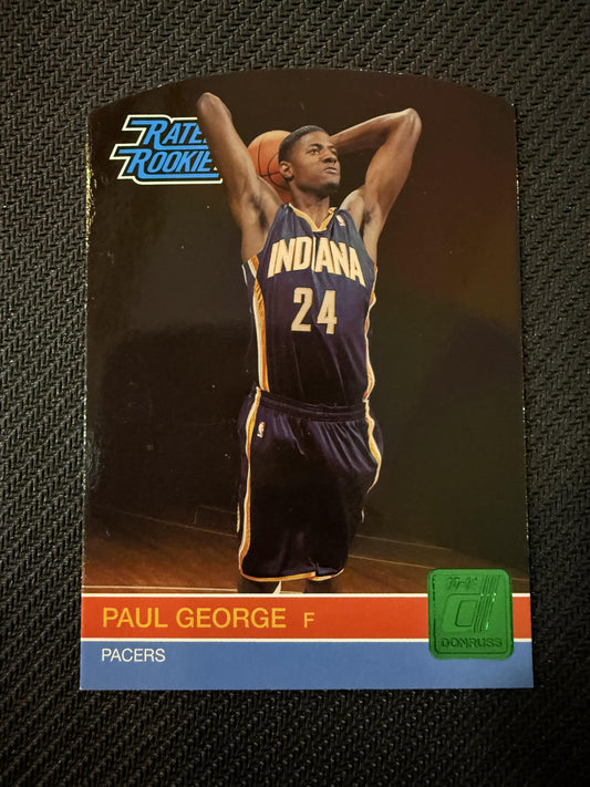 #237 Paul George 2010-11 Donruss RC Rookie Indiana Pacers Die Cuts Emerald