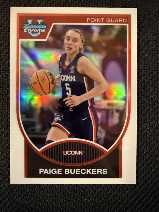 #07B-23 Paige Bueckers 2023-24 Bowman University Chrome Connecticut Huskies