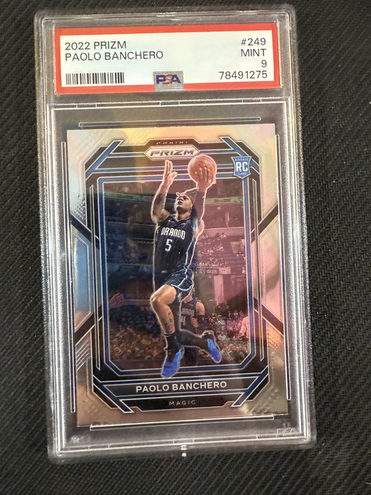 #249 Paolo Banchero 2022-23 Panini Prizm RC Rookie Orlando Magic sports