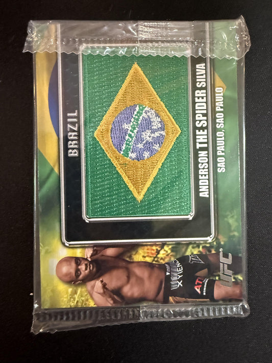 #CP-AS Anderson Silva 2011 Topps UFC Title Shot sports Country Flag Patches