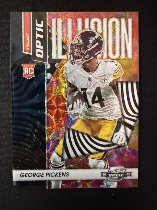 #OI-20 George Pickens 2022 Contenders Optic /25 Optic Illusion Black Scope