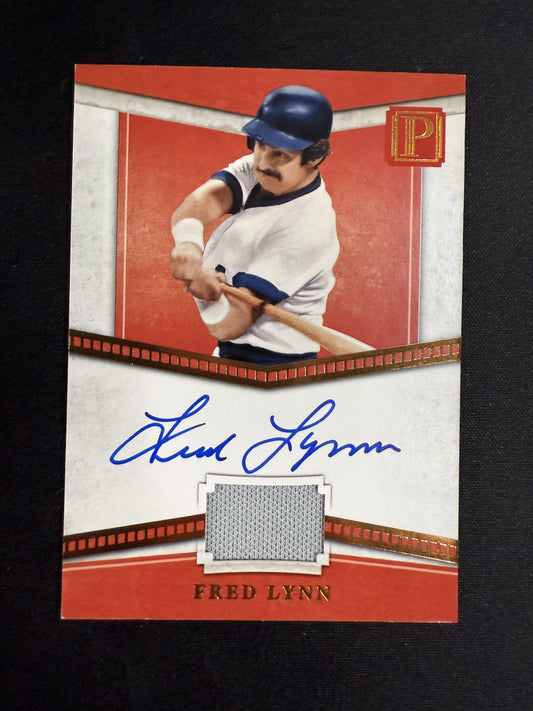 #PS-FL Fred Lynn 2016 Panini Pantheon SN,MEM,AU Auto Angels Pantheon Scripts /10