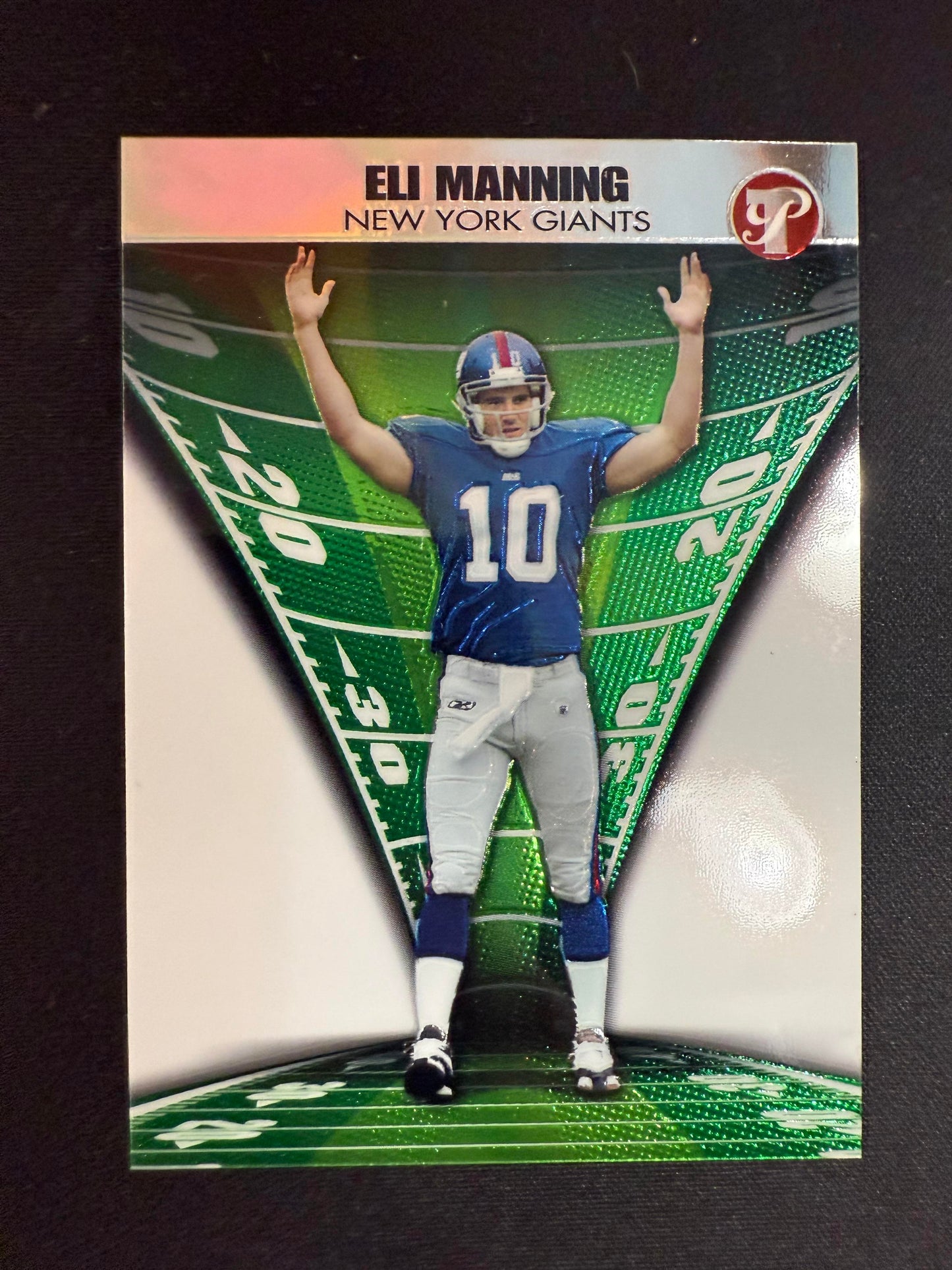 #89 Eli Manning 2004 Topps Pristine SN #/499 New York Giants sports