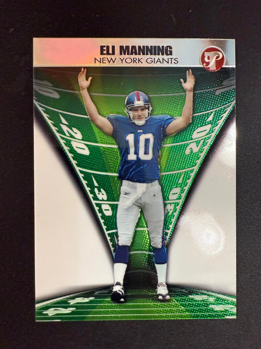 #89 Eli Manning 2004 Topps Pristine SN #/499 New York Giants sports
