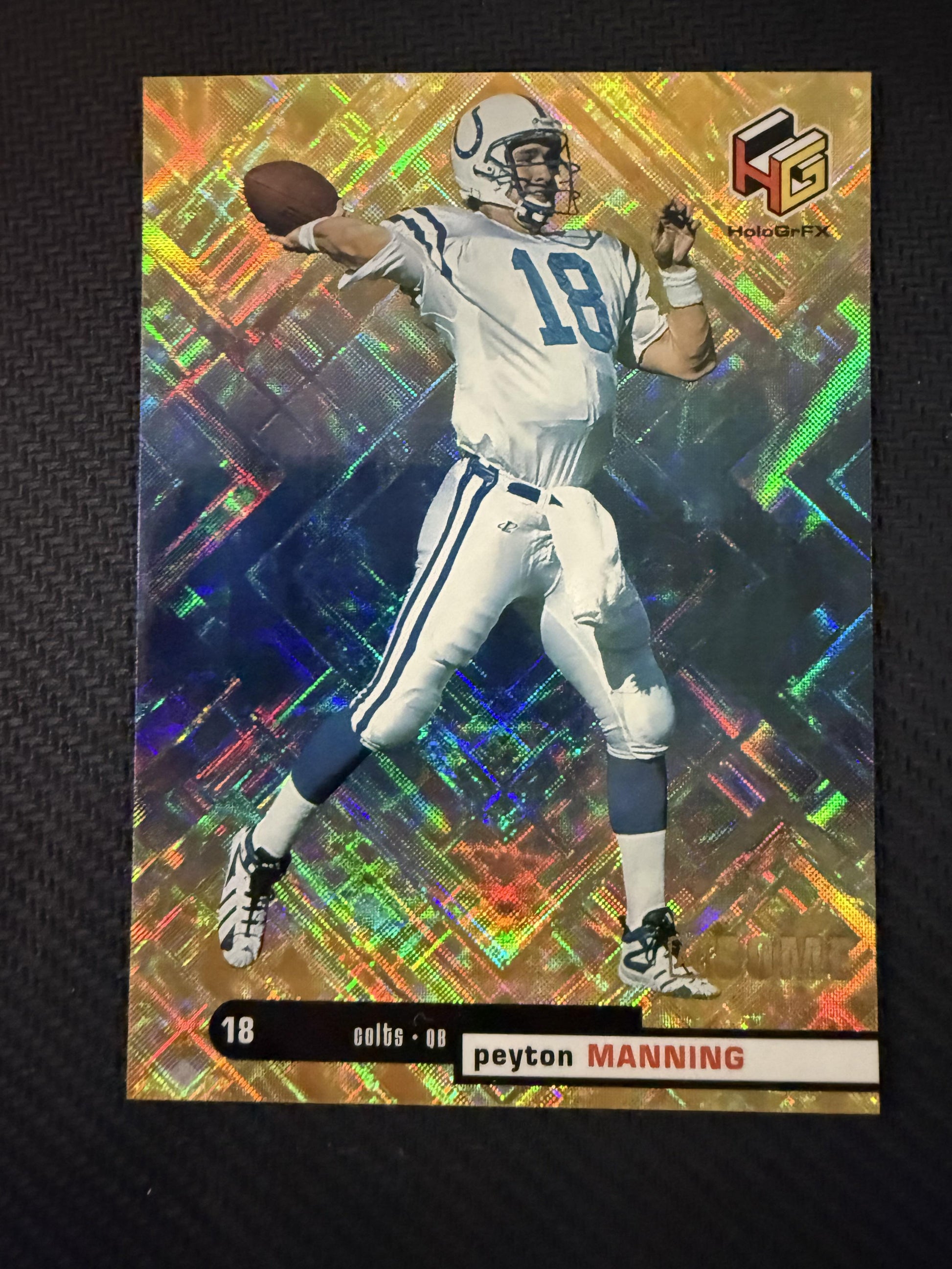 #AU23 Peyton Manning 1999 Upper Deck HoloGrFX Indianapolis Colts sports AuSome