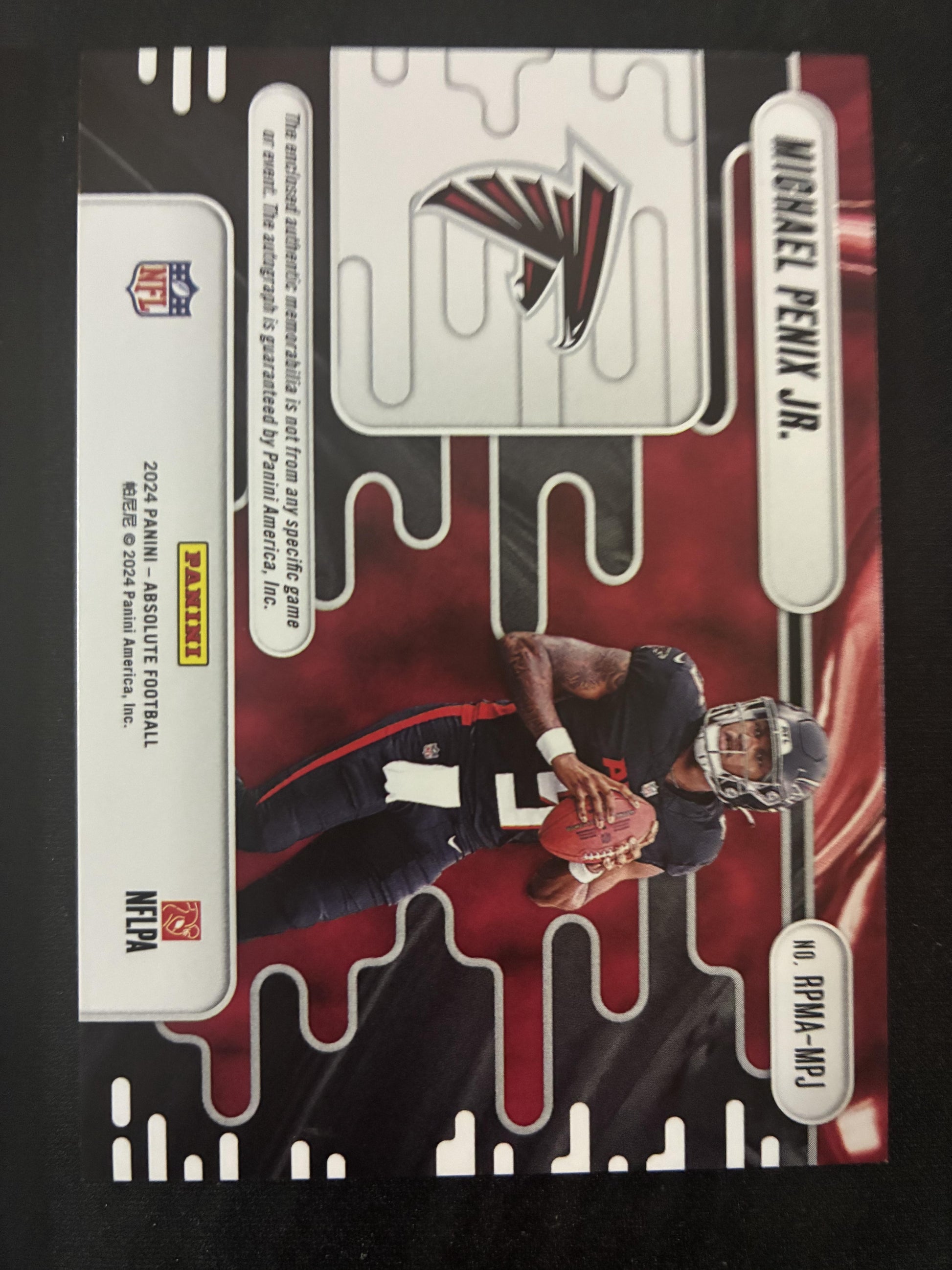 #RPMA-MPX Michael Penix Jr 2024 Panini Absolute /299 Rookie Premiere Auto