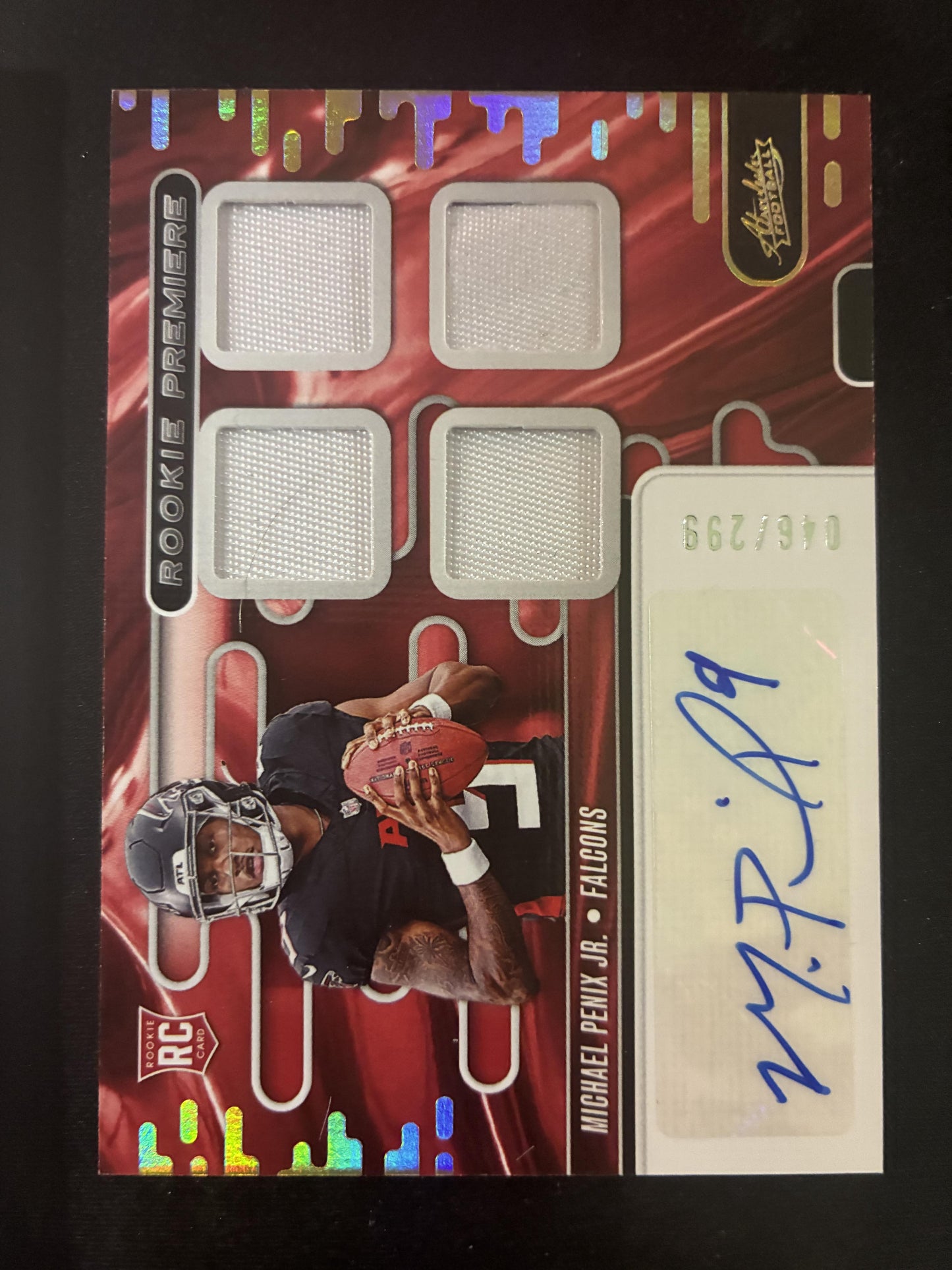 #RPMA-MPX Michael Penix Jr 2024 Panini Absolute /299 Rookie Premiere Auto