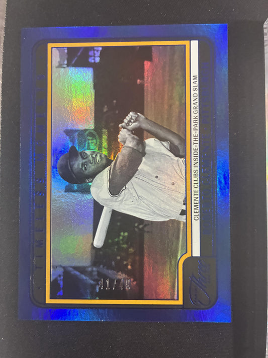 #2 ROBERTO CLEMENTE 2025 PANINI THREE AND TWO TIMELESS MOMENTS BLUE /49