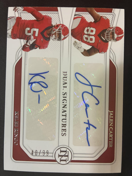 #DA-JK Carter/Ringo 2023 Panini National Treasures Collegiate Auto /99