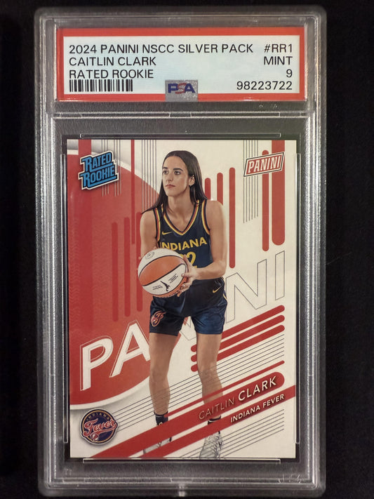#RR1 Caitlin Clark 2024 Panini SILVER PACK Fever Rated Rookie