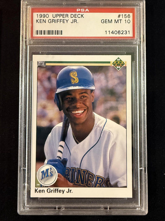 #156a Ken Griffey Jr. 1990 Upper Deck Seattle Mariners sports