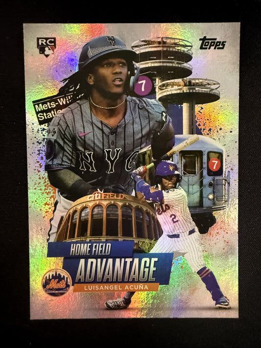 #HA-31 Luisangel Acuña 2025 Topps New York Mets sports Home Field Advantage