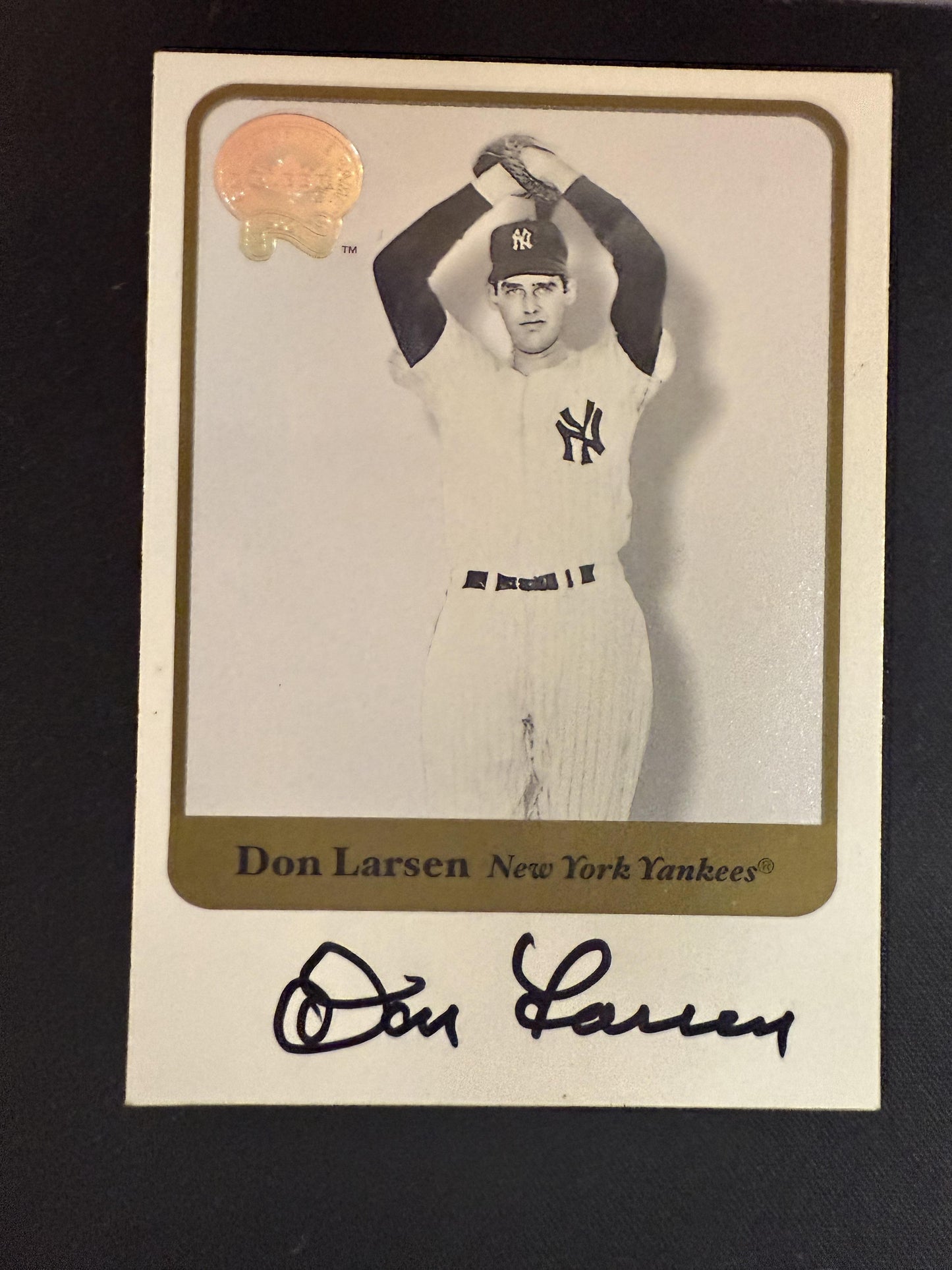 #NNO Don Larsen 2001 Fleer Greats of the Game AU Auto New York Yankees