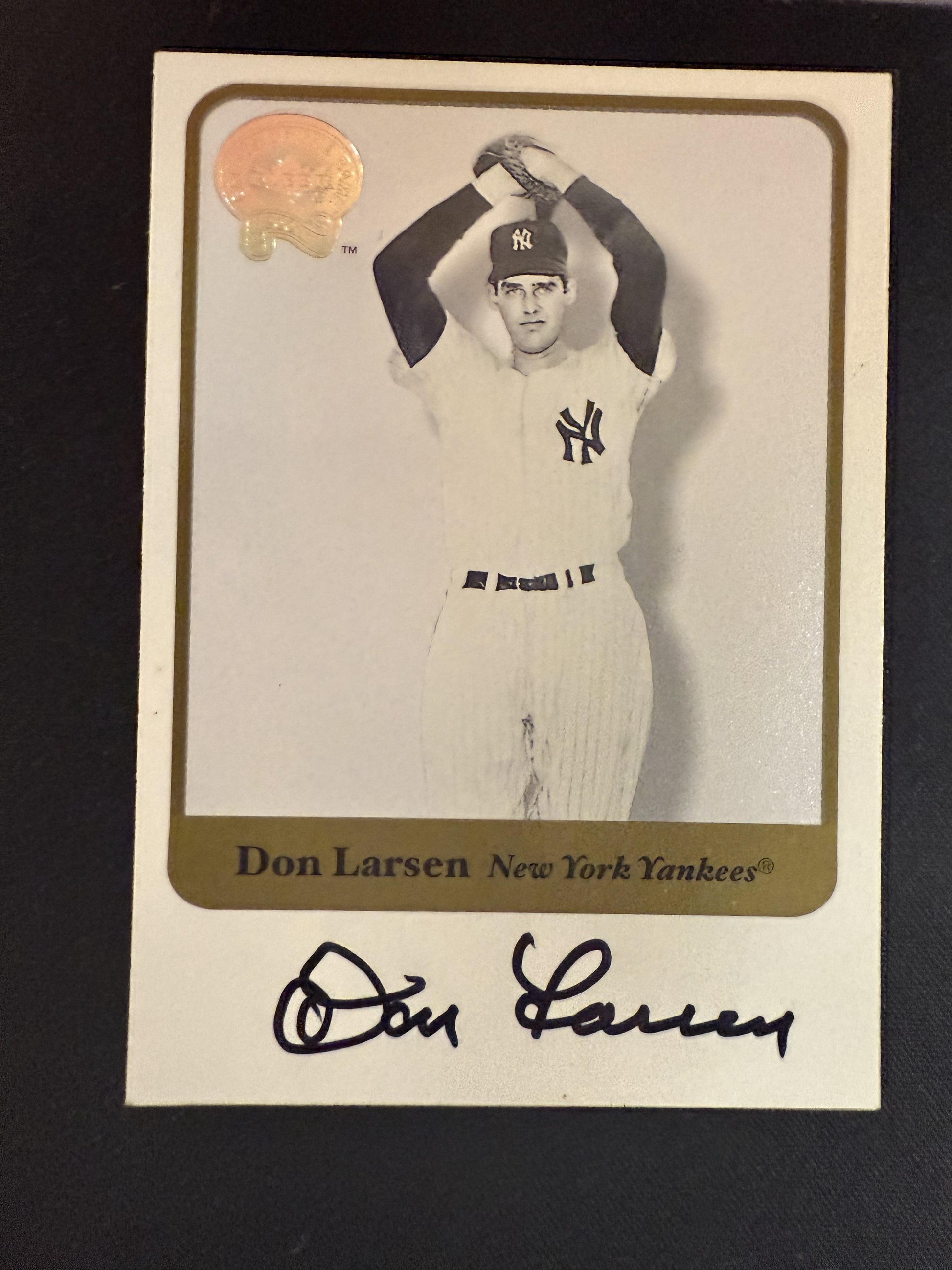#NNO Don Larsen 2001 Fleer Greats of the Game AU Auto New York Yankees