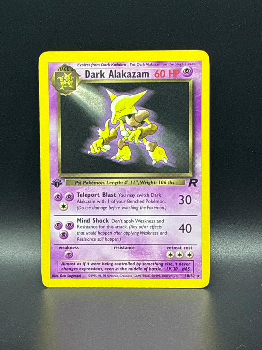 Dark Alakazam (1st Edition) #18/82 - Team Rocket
