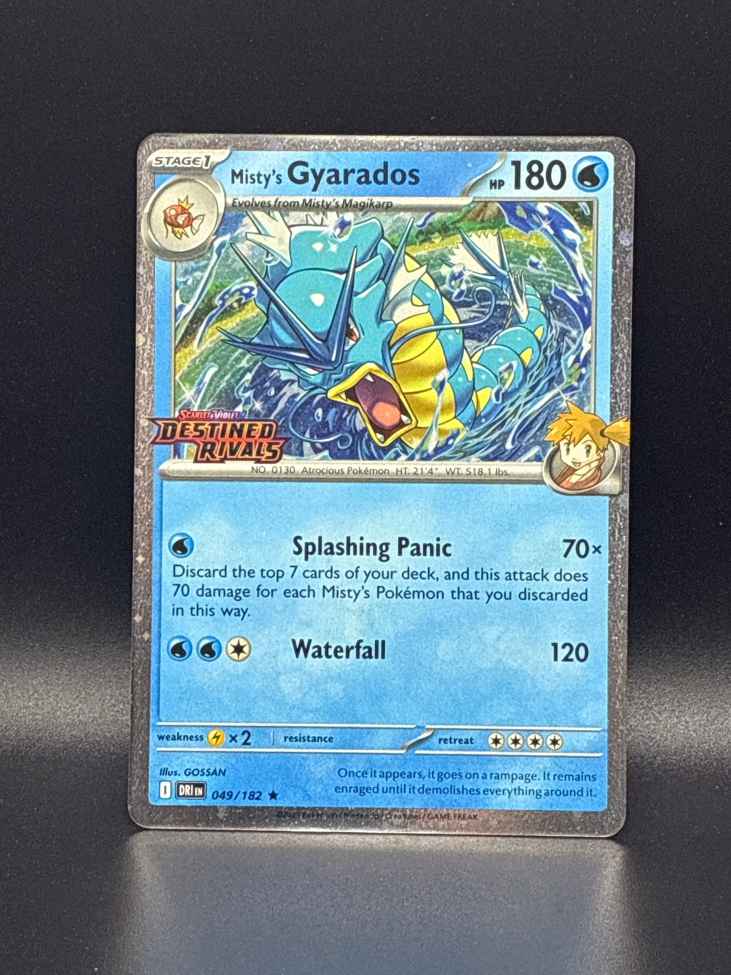 #049/182 Misty’s Gyarados Destined Rivals (Stamped)
