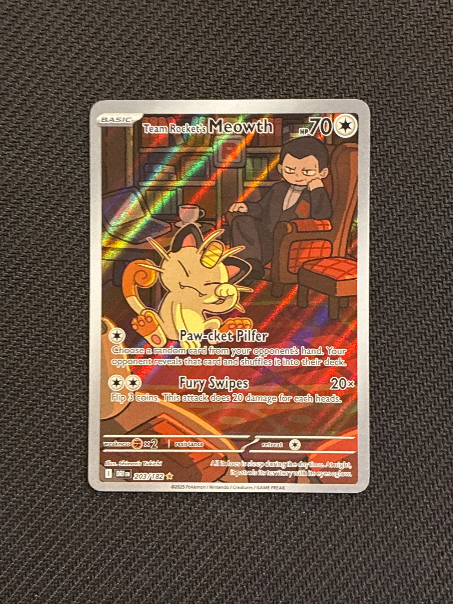 203/182 Team rockets Meowth