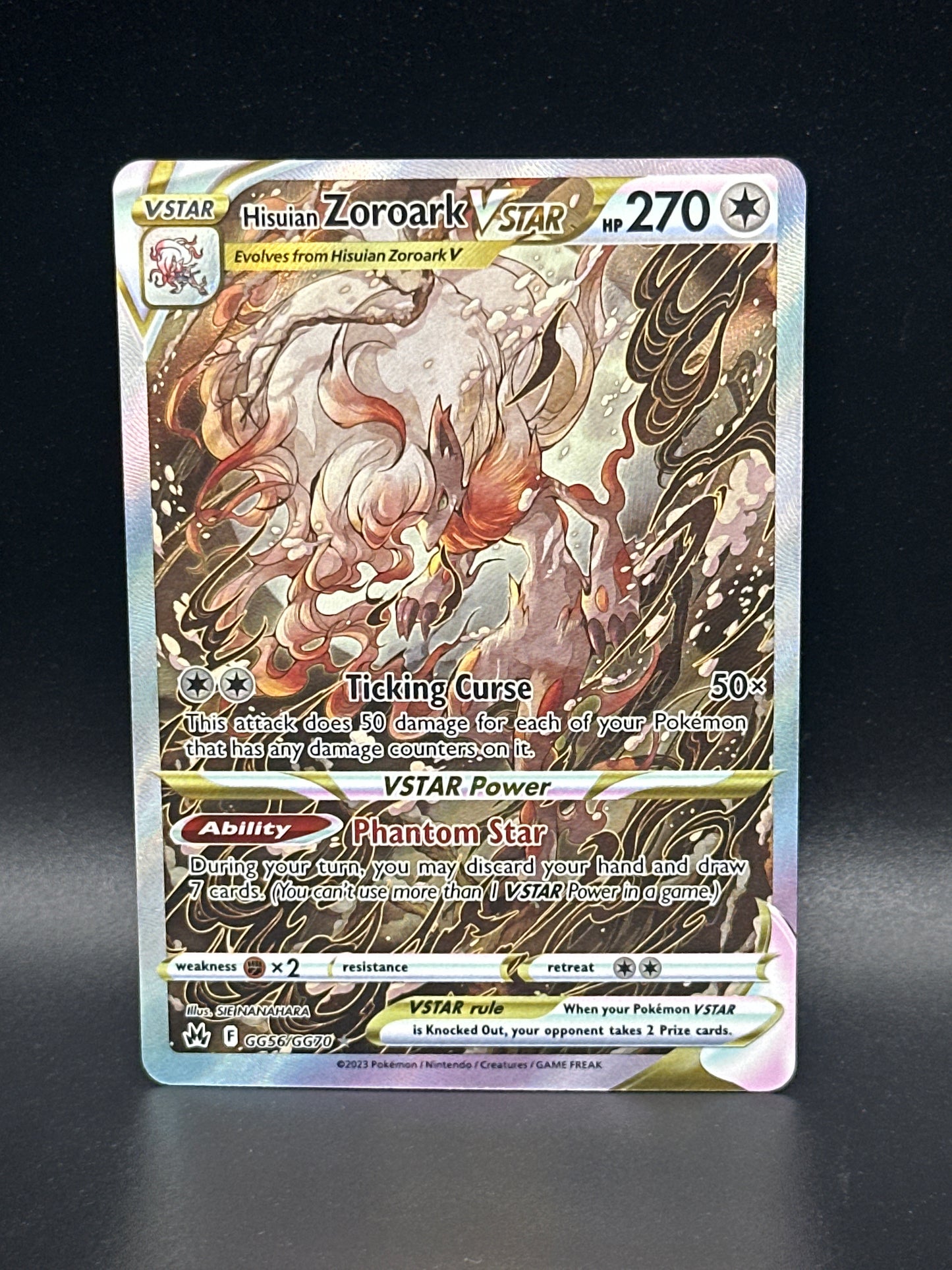 #GG56/GG70** Hisuian Zoroark VSTAR Crown Zenith: Galarian Gallery