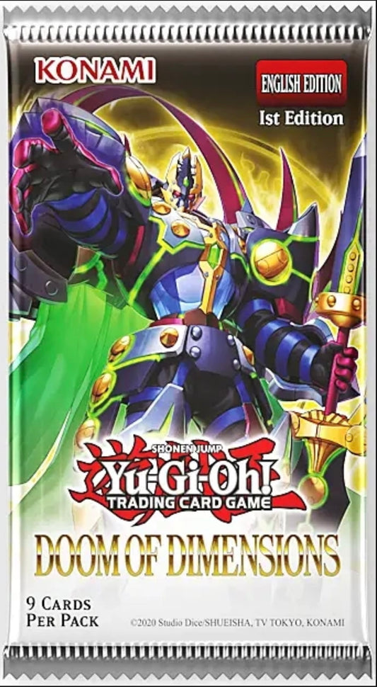 Yu-Gi-Oh! Doom Of Dimensions booster pack