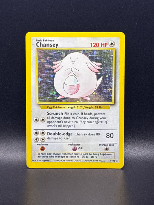 Chansey #3/102 - Base Set Unlimited
