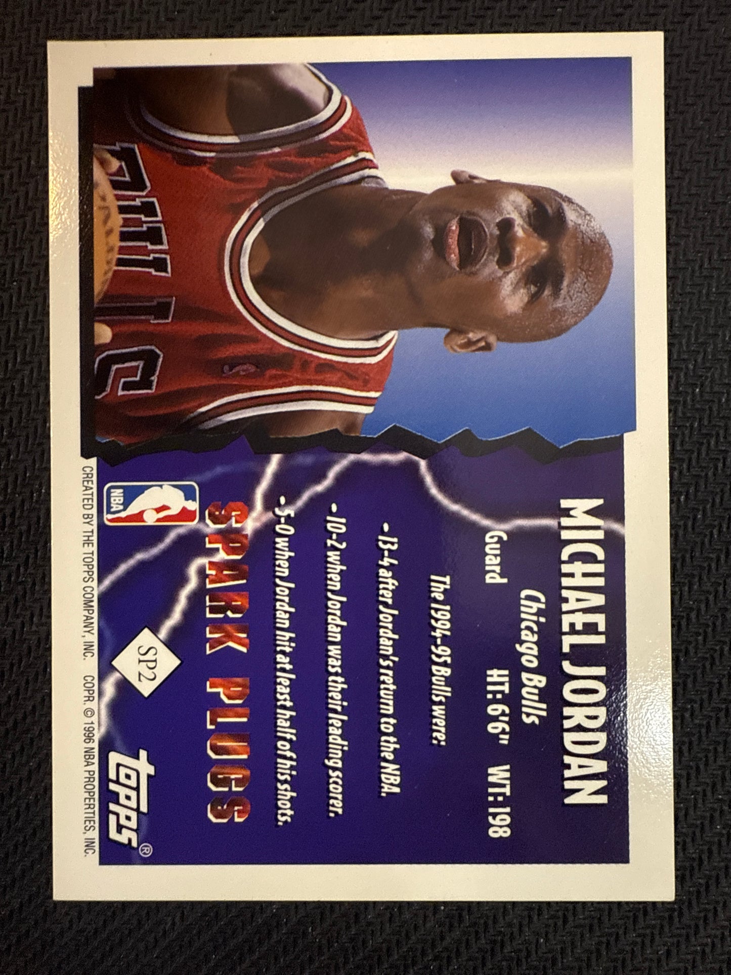#SP2 Michael Jordan 1996 Topps Spark Plugs