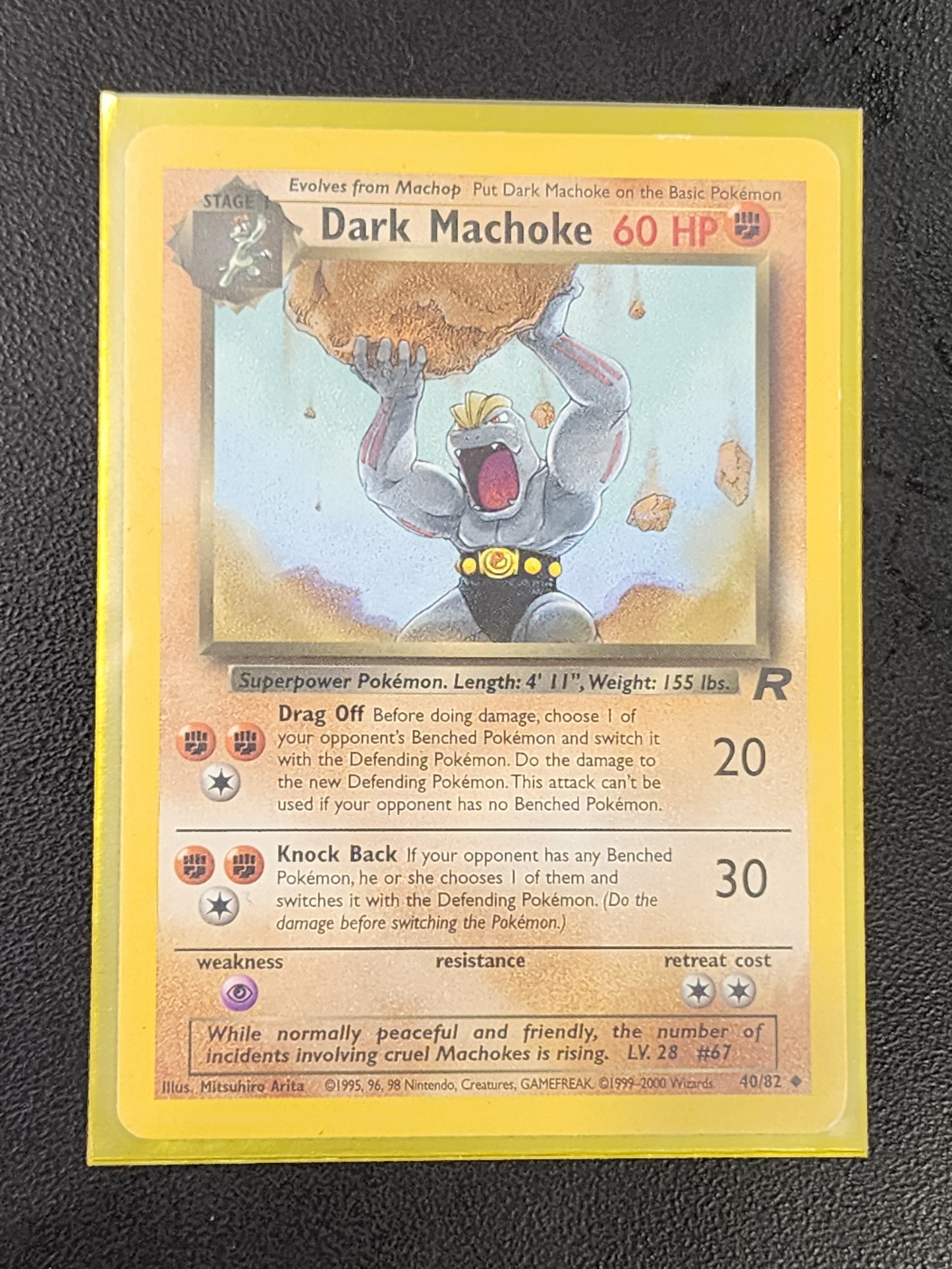 #40/82 Dark Machoke Team Rocket