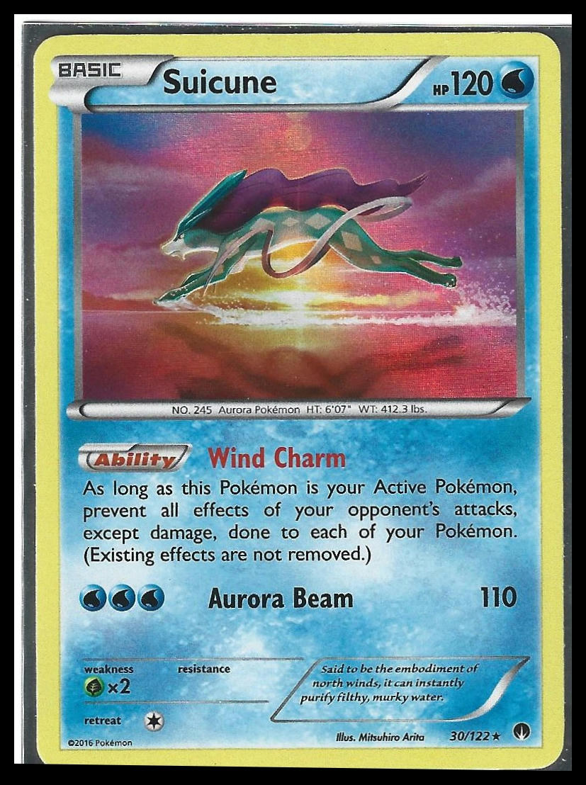 #030/122 Suicune - 30/122 (Cosmos Holo) Blister Exclusives