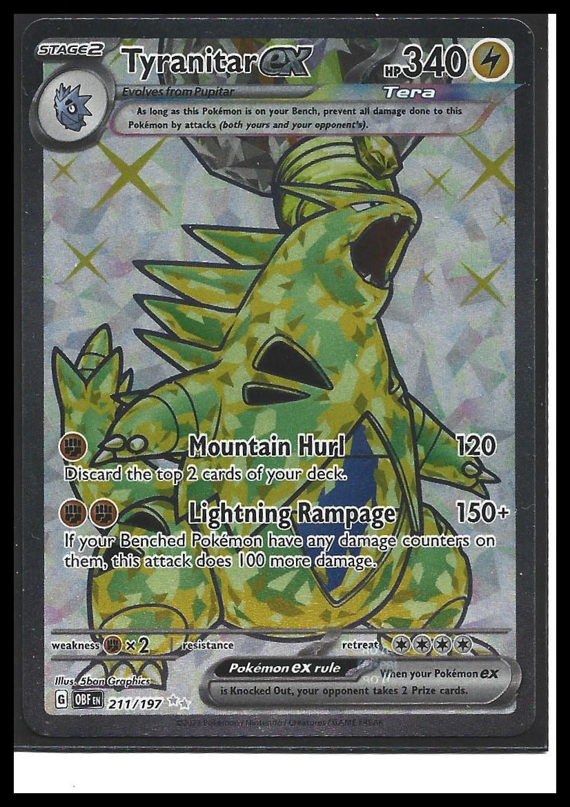 #211/197 Tyranitar ex SV03: Obsidian Flames