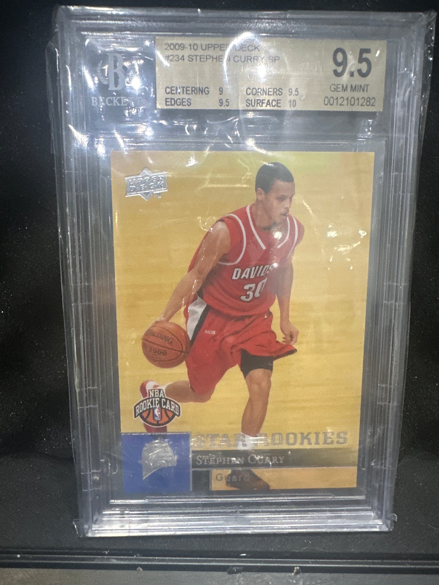 Stephen Curry 234 2009 Upper Deck SP BGS 9.5