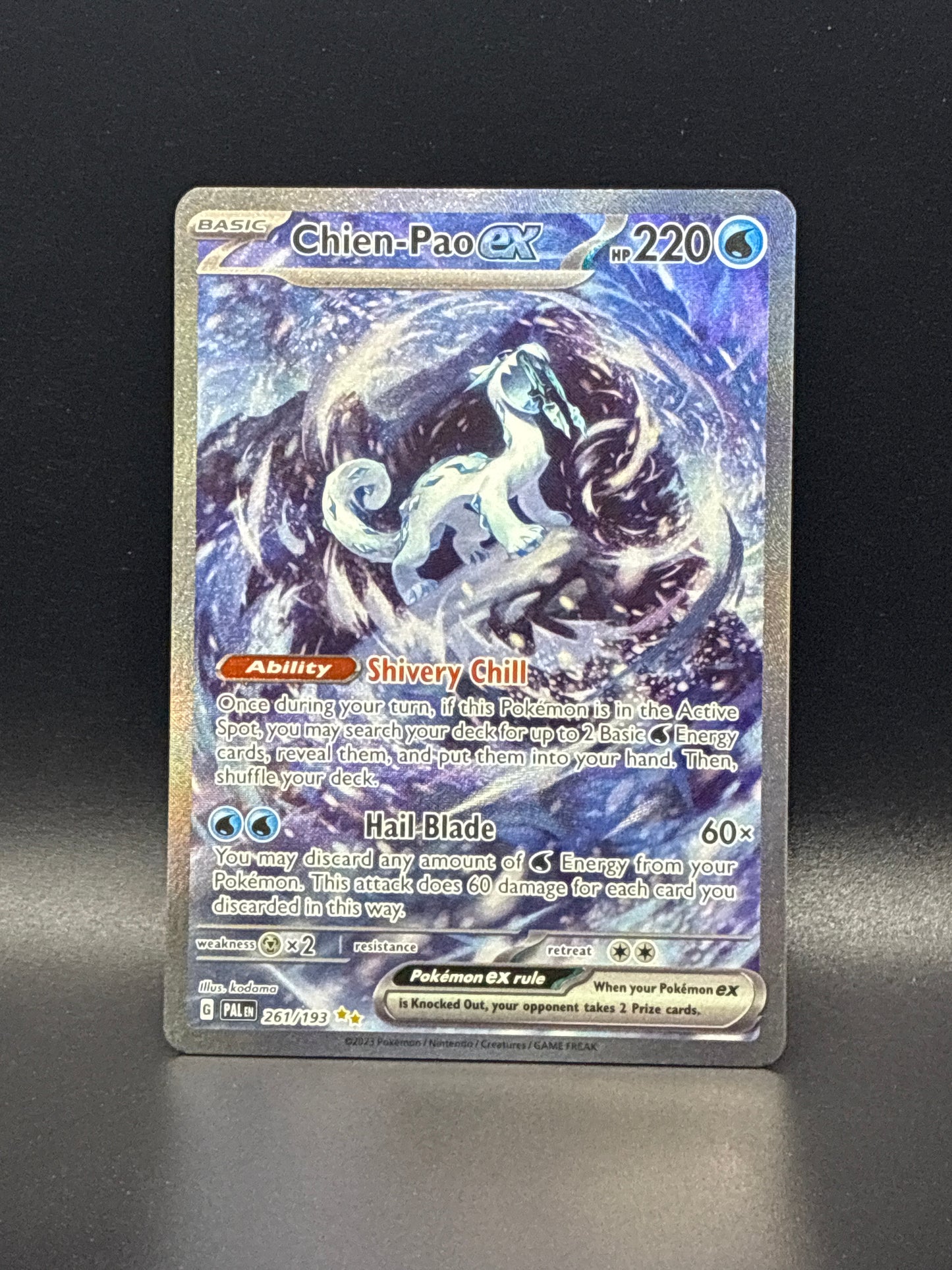 Chien-Pao ex (Special Illustration Rare) #261/193 - Paldea Evolved