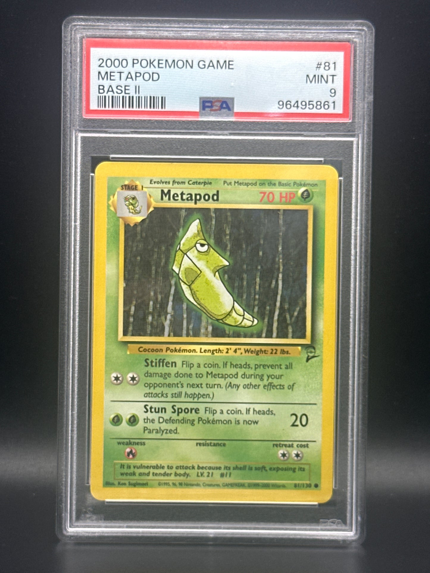 081/130 Metapod PSA 9