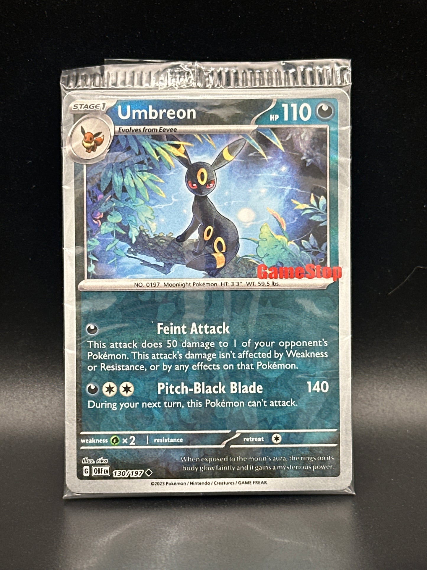 130/197* Umbreon (GameStop Promo) Sealed