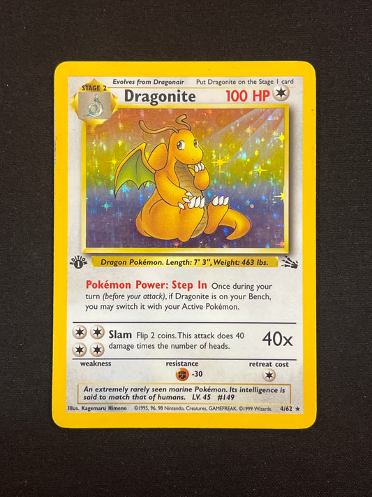 Dragonite* #4/62 1st Edition Fossil