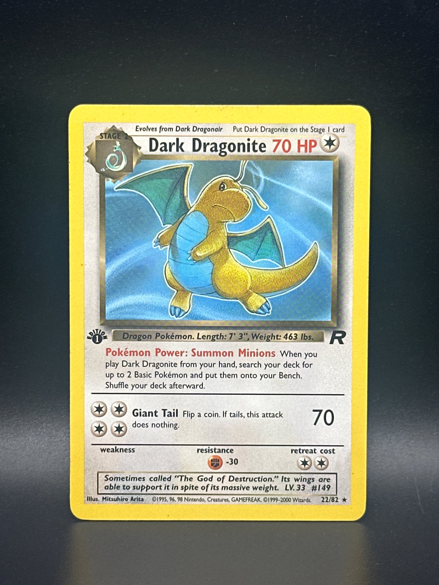 022/082 Dark Dragonite 1st edition