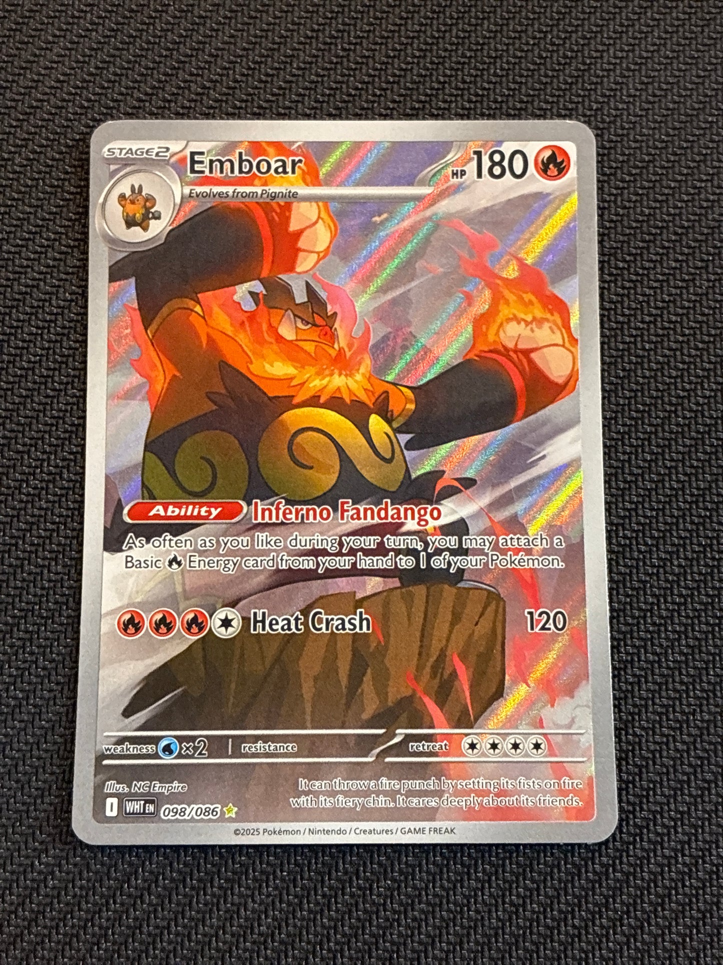 #098/086 Emboar -White Flare
